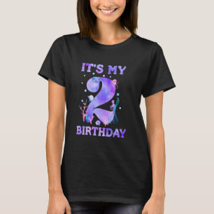 Es ist mein 2. Geburtstag Mädchen Ozean 2 Jahre al T-Shirt