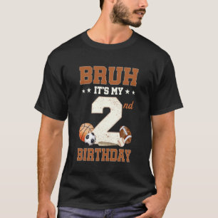 Es ist mein 2. Geburtstag Sport 2 Jahre alter Jung T-Shirt