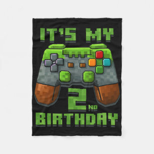 Es ist mein 2. Geburtstags-Shirt Gamer Videospiel Fleecedecke