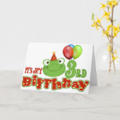 Es ist mein 3. Geburtstag Karte (Gelbe Blume)