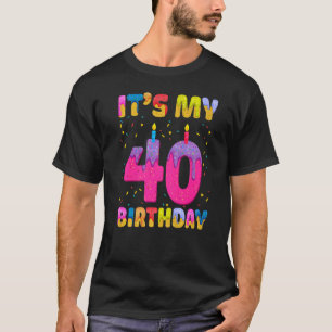 Es ist mein 40. Geburtstagskind Sweet Donut Happy T-Shirt