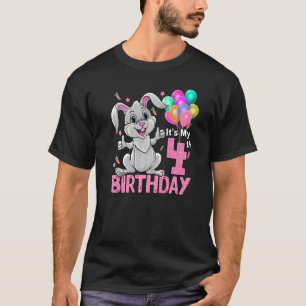 Es ist mein 4. Geburtstagskrabbit 4. Geburtstag 4 T-Shirt
