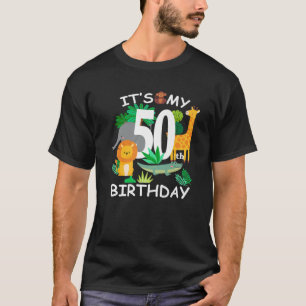 Es ist mein 50. Geburtstag Zoo Animal Happy B-Day T-Shirt