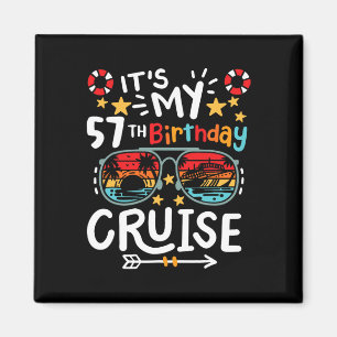 Es ist mein 57. Geburtstag Kreuzfahrt Urlaub Tropi Magnet