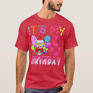 Es ist mein 5. Geburtstag Candy Candyland Geburtst T-Shirt