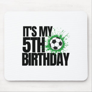 Es ist mein 5. Geburtstag Fußballspieler 5. Geburt Mousepad