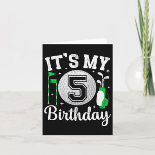 Es ist mein 5. Geburtstag Golf 5 Jahre alter Golf Karte