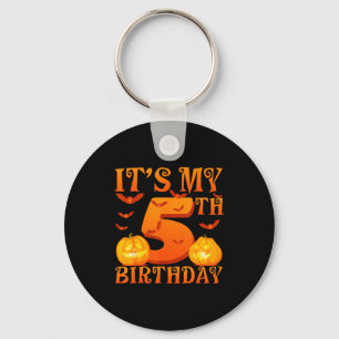 Es ist mein 5. Geburtstag Kürbisse 5 Jahre alt Hal Schlüsselanhänger