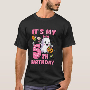 Es ist mein 5. Geburtstag Oktober Ghost Pumpkin Fu T-Shirt