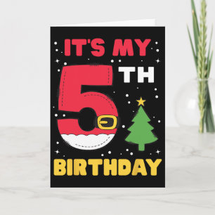 Es ist mein 5. Geburtstag Weihnachten 5 Jahre alt Karte