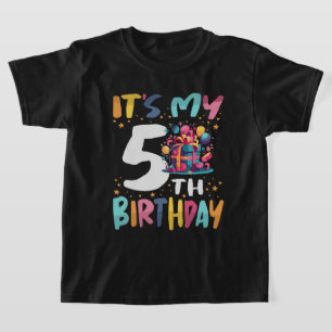 Es ist mein 5. Geburtstags-Happy-Kindergeburtstag T-Shirt