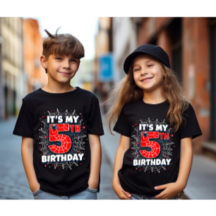 Es ist mein 5. Geburtstagsspinnen Geburtstags-Them Tri-Blend Shirt