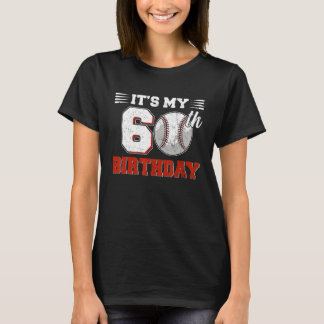 Es ist mein 60. Geburtstag Baseball 60 Jahre alter T-Shirt