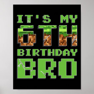 Es ist mein 6. Geburtstag 6 Jahre alter Geburtstag Poster