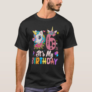 Es ist mein 6. Geburtstag Einhorn Girls Kinder Fun T-Shirt
