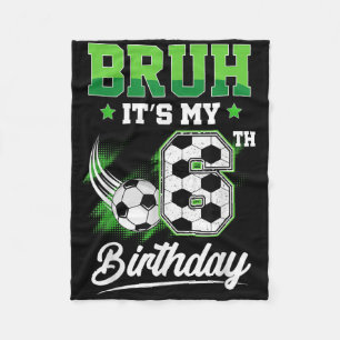 Es ist mein 6. Geburtstag Junge Sport Fan 6 Jahre  Fleecedecke