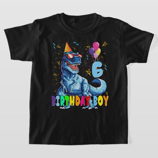 Es ist mein 6. Geburtstag Shirt Dinosaurier Party (Ablage )