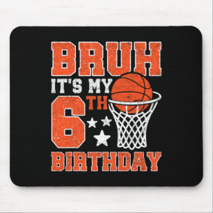Es ist mein 6. Geburtstag Sketll 6 Jahre alter Spi Mousepad