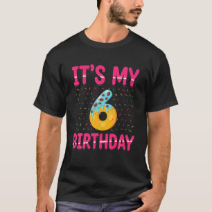 Es ist mein 6. Geburtstag Sprinkles Themed Kids Bi T-Shirt