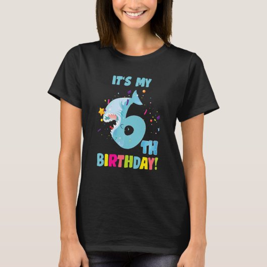 Es ist mein 6-jähriges 6-jähriges Party Birthday B T-Shirt (Vorderseite)