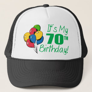 Es ist mein 70. Geburtstag (Ballone) Truckerkappe