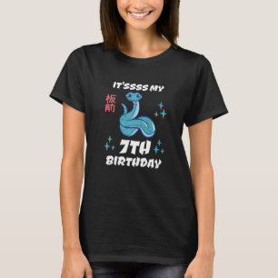Es ist mein 7. Geburtstag 7. Geburtstag Schlange J T-Shirt
