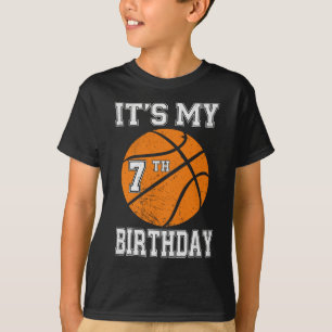 Es ist mein 7. Geburtstag Basketball-Design T-Shirt