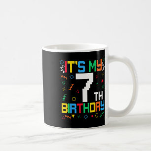 Es ist mein 7. Geburtstag Gamer Kids Videospiel Ge Kaffeetasse