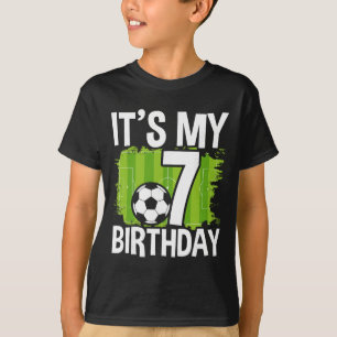 Es ist mein 7. Geburtstag Junge Fußball Fußbyll 7  T-Shirt