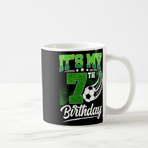 Es ist mein 7. Geburtstag Junge Fußball Ll 7 Jahre Kaffeetasse