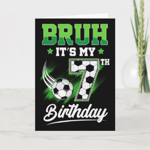 Es ist mein 7. Geburtstag Junge Sport Fan 7 Jahre  Karte