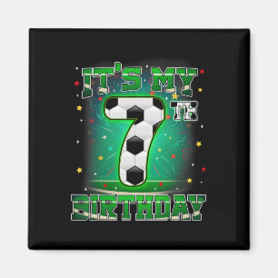 Es ist mein 7. Geburtstag Jungen Fußball 7 Jahre a Magnet