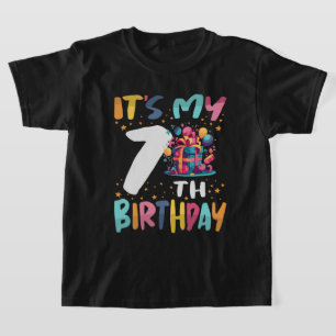 Es ist mein 7. Geburtstags-Happy-Kindergeburtstag T-Shirt