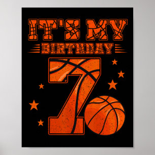 Es ist mein 7. Geburtstagskind Mädchen 7 Jahre alt Poster
