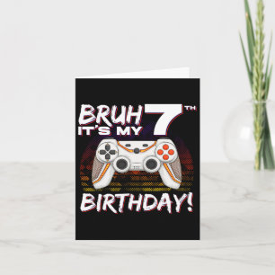 Es ist mein 7. Geburtstagsvideospiel 7. Geburtstag Karte