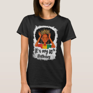 Es ist mein 80. Geburtstag 80 Jahre alte schwarze  T-Shirt