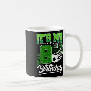 Es ist mein 8. Geburtstag Junge Fußball 8 Jahre al Kaffeetasse