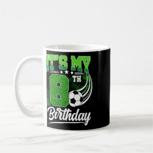 Es ist mein 8. Geburtstag Junge Fußball Ll 8 Jahre Kaffeetasse
