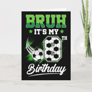 Es ist mein 8. Geburtstag Junge Sport Fan 8 Jahre  Karte