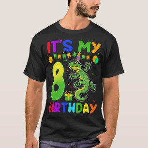 Es ist mein 8. Geburtstag Lizard Reptile 8 Jahre a T-Shirt