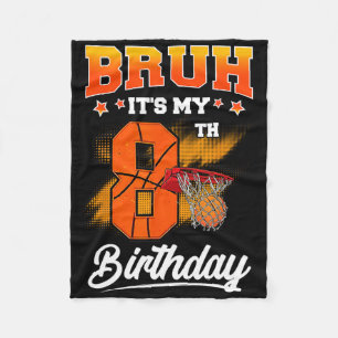 Es ist mein 8. Geburtstag Ller Sketll 8 Jahre alte Fleecedecke