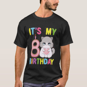 Es ist mein 8. Geburtstag Mädchen 8 Jahre alte Rag T-Shirt