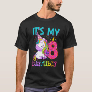 Es ist mein 8. Geburtstag Niedliches Einhorn 8 Jah T-Shirt