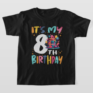 Es ist mein 8. Geburtstags-Happy-Kindergeburtstag T-Shirt