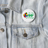 Es ist mein 90. Geburtstag (Ballone) Button (Beispiel)
