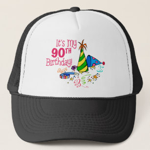 Es ist mein 90. Geburtstag (Party-Hüte) Truckerkappe