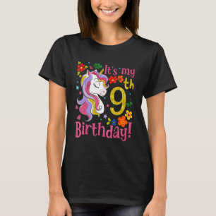 Es ist mein 9. Geburtstag Einhorn T-Shirt