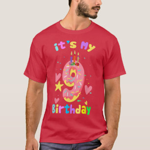 es ist mein 9. Geburtstag Funny donut 9 Jahre alt T-Shirt