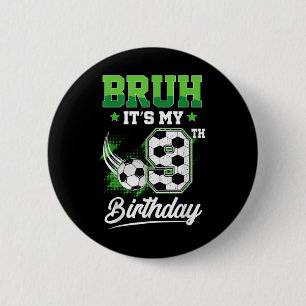 Es ist mein 9. Geburtstag Junge Sport Fan 9 Jahre  Button