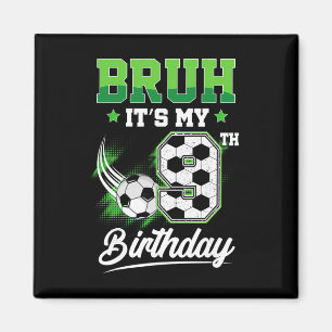 Es ist mein 9. Geburtstag Junge Sport Fan 9 Jahre  Magnet